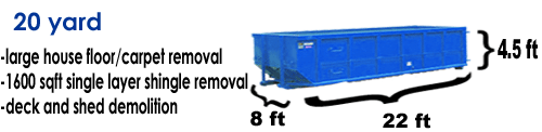 20 yard dumpster